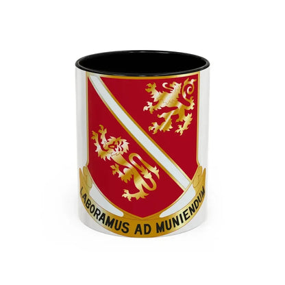 291 Engineer Battalion (U.S. Army) Accent Coffee Mug 11oz Black - Go Mug Yourself
