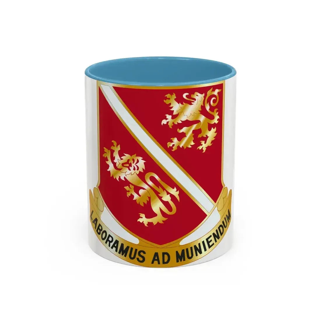 291 Engineer Battalion (U.S. Army) Accent Coffee Mug 11oz Light Blue - Go Mug Yourself