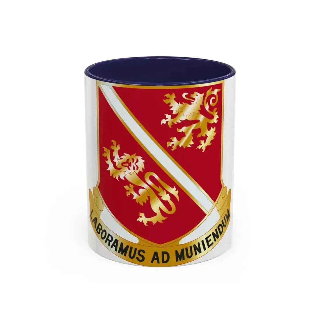 291 Engineer Battalion (U.S. Army) Accent Coffee Mug 11oz Navy - Go Mug Yourself