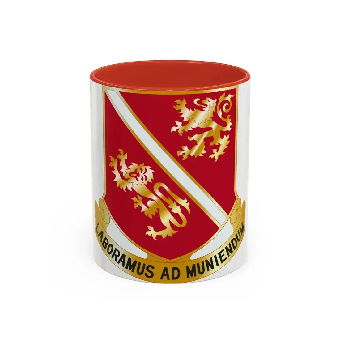 291 Engineer Battalion (U.S. Army) Accent Coffee Mug 11oz Red - Go Mug Yourself