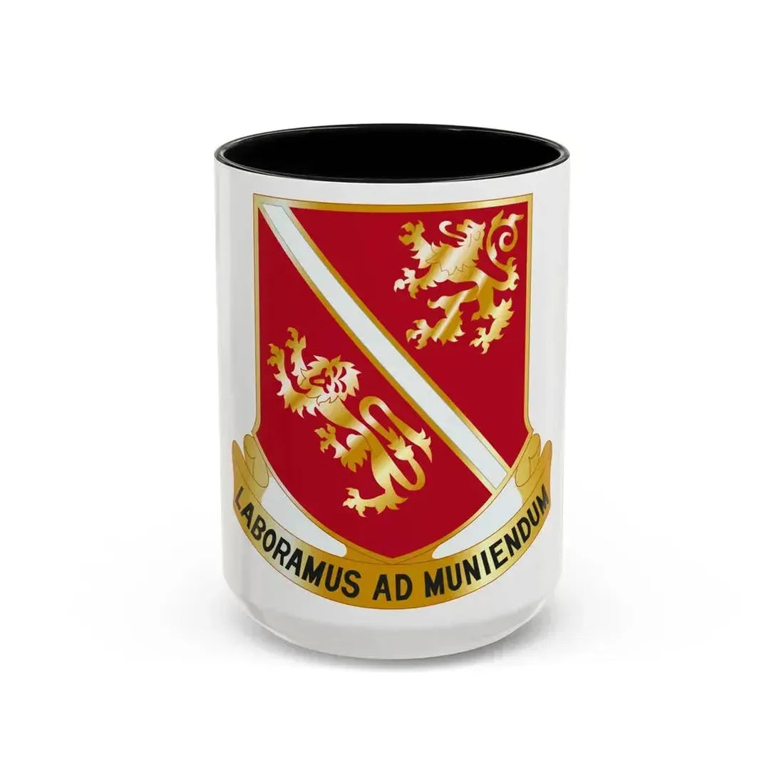291 Engineer Battalion (U.S. Army) Accent Coffee Mug 15oz Black - Go Mug Yourself