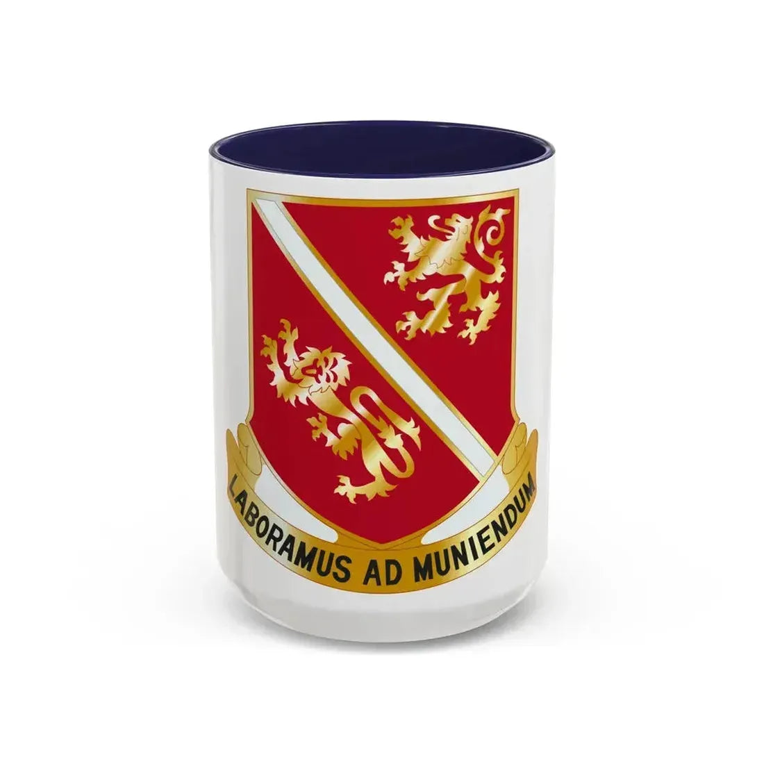 291 Engineer Battalion (U.S. Army) Accent Coffee Mug 15oz Navy - Go Mug Yourself