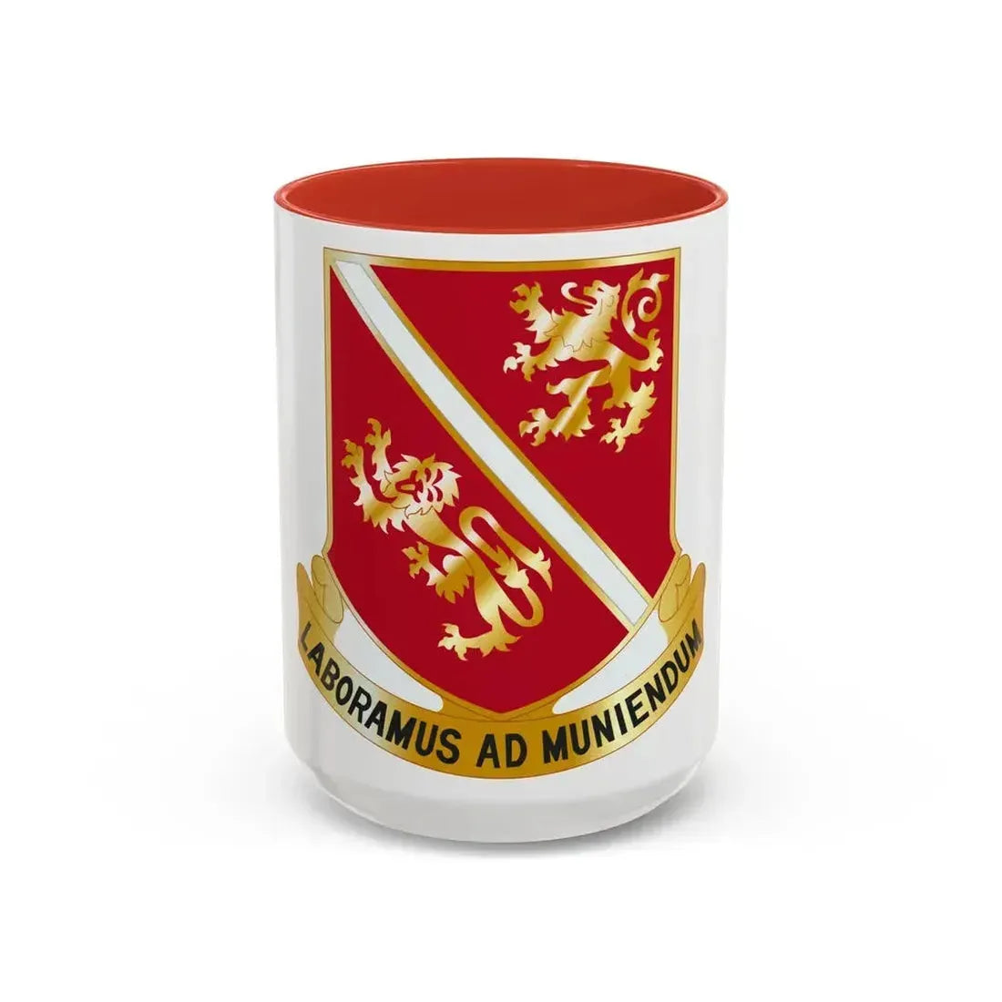 291 Engineer Battalion (U.S. Army) Accent Coffee Mug 15oz Red - Go Mug Yourself