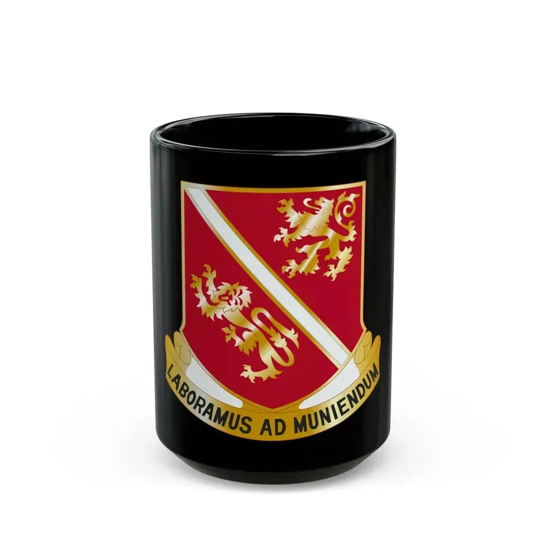 291 Engineer Battalion (U.S. Army) Black Coffee Mug 15oz - Go Mug Yourself