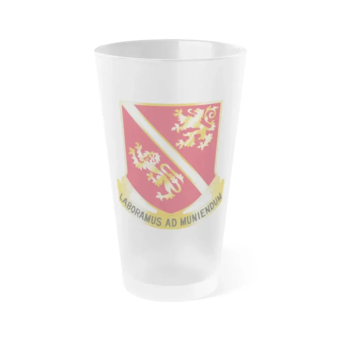 291 Engineer Battalion (U.S. Army) Frosted Pint Glass 16oz Default Title - Go Mug Yourself