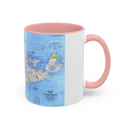 Canada - Maine, with the Maritime Provinces 1 (1975) (Map) Accent Coffee Mug