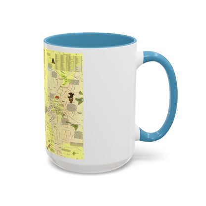 Central America - The Aztec World (1980) (Map) Accent Coffee Mug