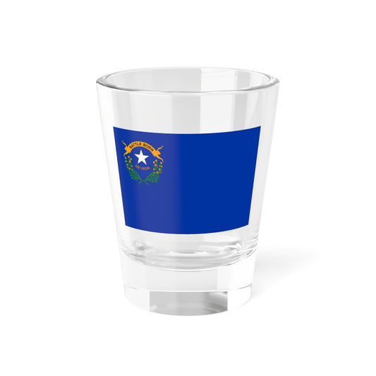 Flag of Nevada 3-2 (United States) Shot Glass 1.5oz