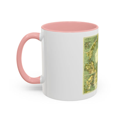 Arctic Regions (1925) (Map) Accent Coffee Mug