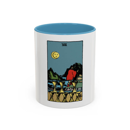 The 8 of Cups (Tarot Card) Accent Coffee Mug