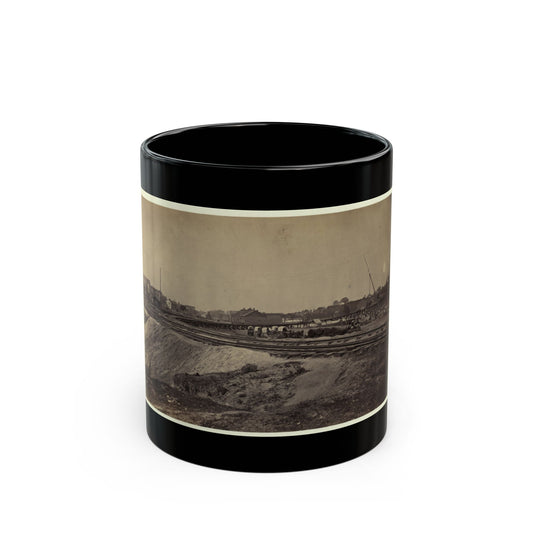 Railroad Construction On The City Point And Army Railroad Line (U.S. Civil War) Black Coffee Mug