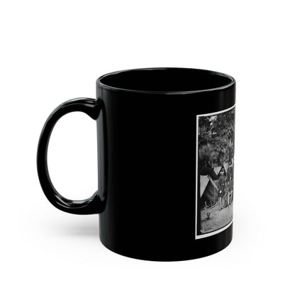 Bealeton, Va. Officers And Noncommissioned Officers Of Co. D, 93d New York Infantry (U.S. Civil War) Black Coffee Mug