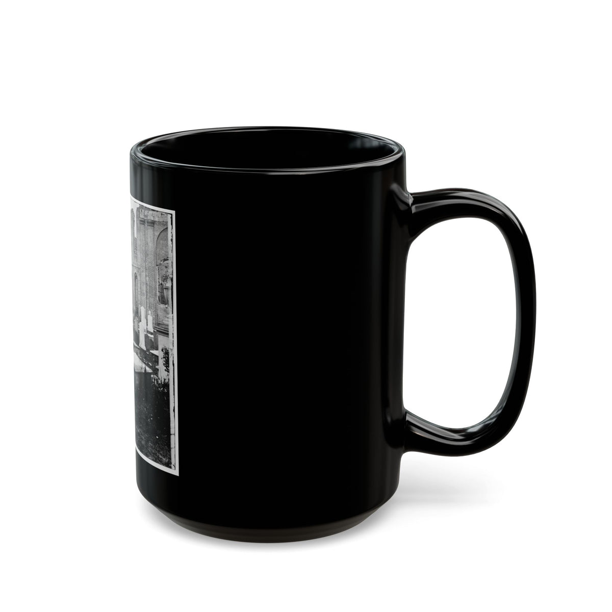 Charleston, S.C. Graveyard Of The Ruined Circular Church (U.S. Civil War) Black Coffee Mug