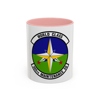 305 Maintenance Squadron AMC (U.S. Air Force) Accent Coffee Mug