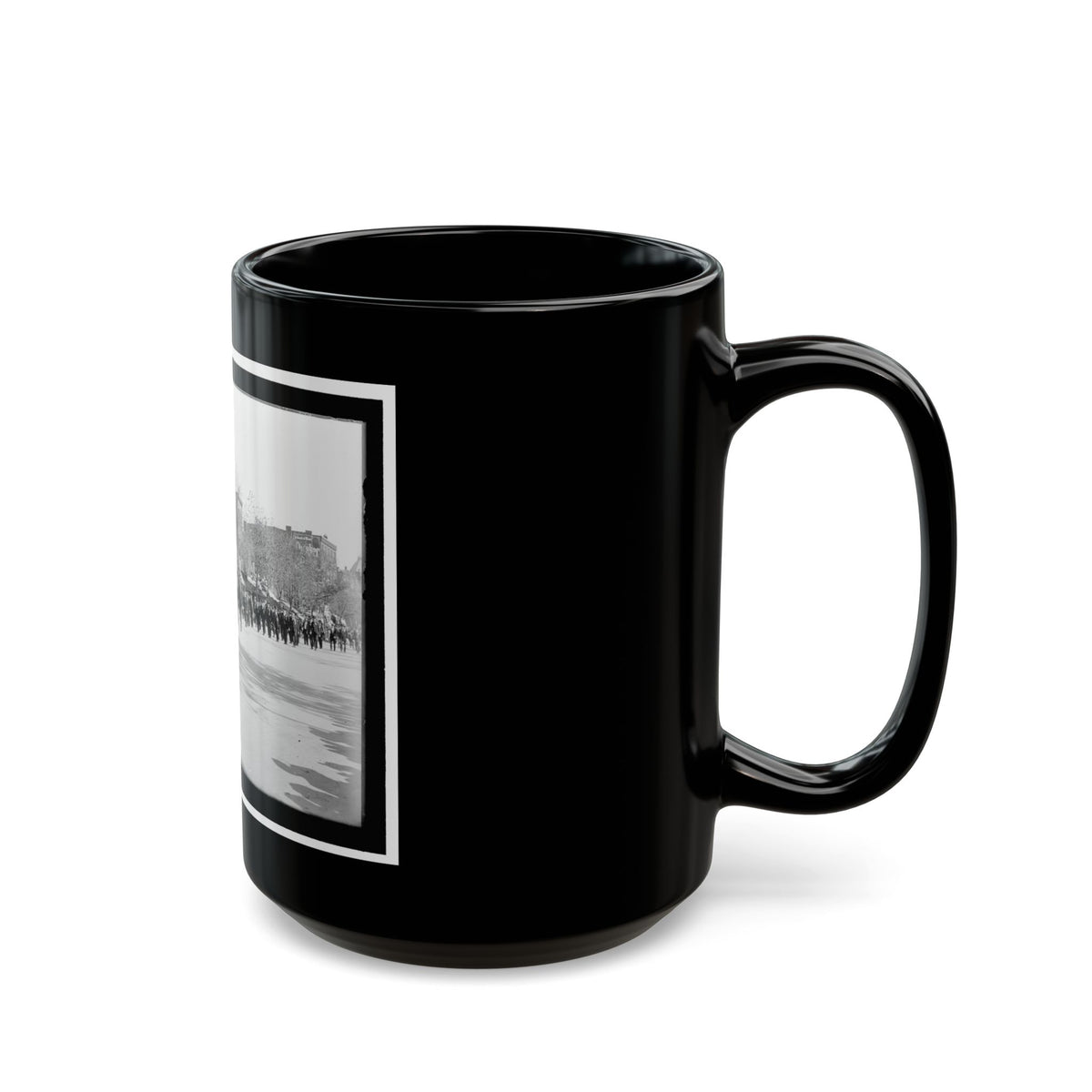 A Large Post In The Great Parade (U.S. Civil War) Black Coffee Mug