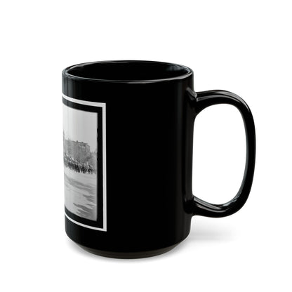 A Large Post In The Great Parade (U.S. Civil War) Black Coffee Mug