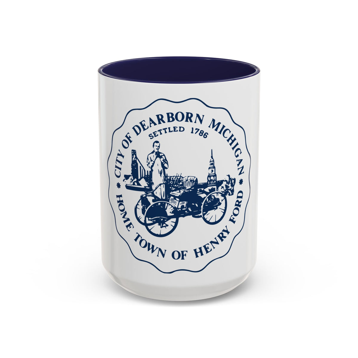Seal of Dearborn Michigan - Accent Coffee Mug