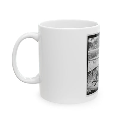 James River, Va. Confederate Gun Emplacement Above Dutch Gap (U.S. Civil War) White Coffee Mug
