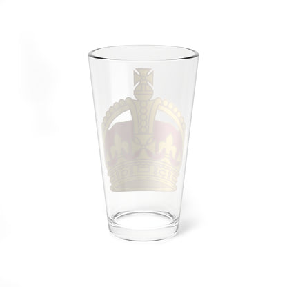 1901 pattern Tudor Crown gold and red (United Kingdom) (Military Rank) Pint Glass 16oz