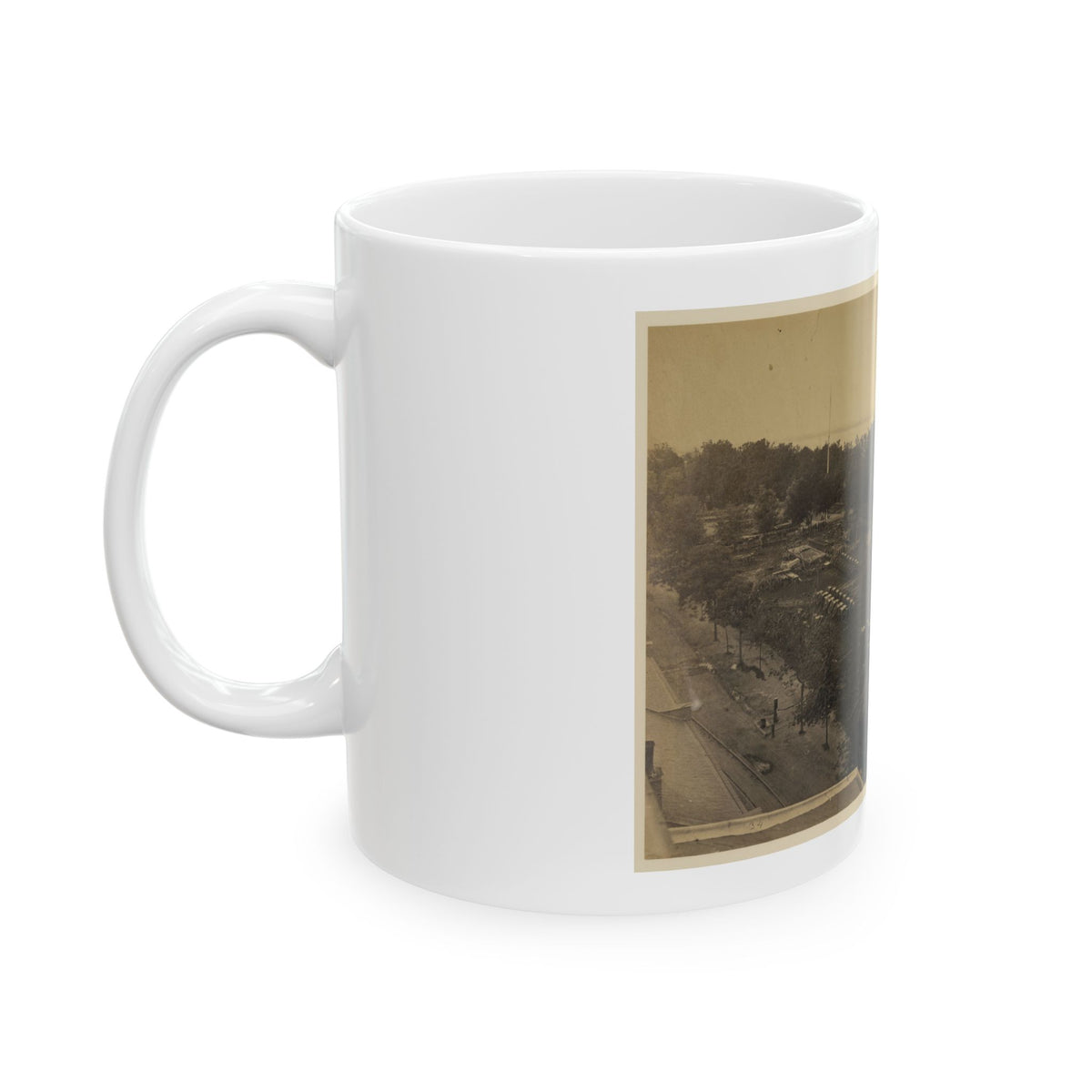 Arsenal Yard, Washington, D.C., From Roof Of Model Arsenal (U.S. Civil War) White Coffee Mug