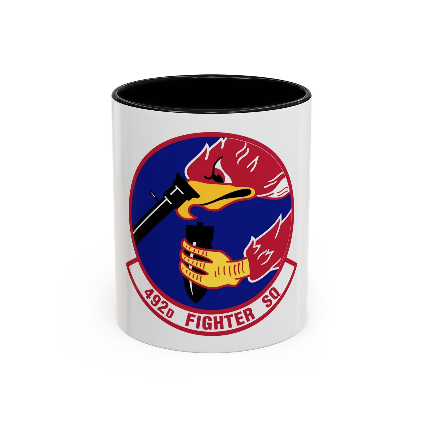 492d Fighter Squadron (U.S. Air Force) Accent Coffee Mug