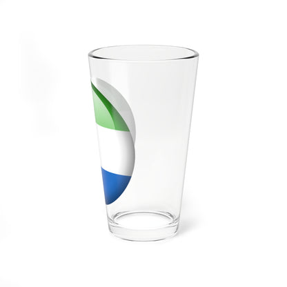Flag orb Sierra Leone (Sierra Leone) Pint Glass 16oz