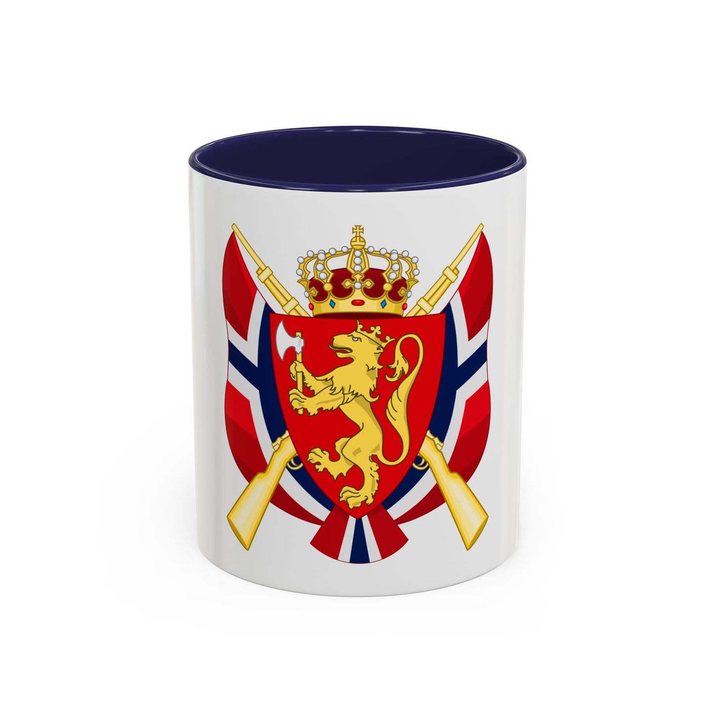 Coat of arms of the National Rifle Association of Norway - Accent Coffee Mug