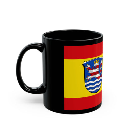 Flag of Schwalm Eder Kreis Germany - Black Coffee Mug-Go Mug Yourself