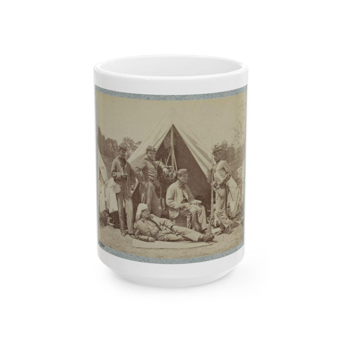 7th New York State Militia, Camp Cameron, D.C., 1861 002(2) (U.S. Civil War) White Coffee Mug
