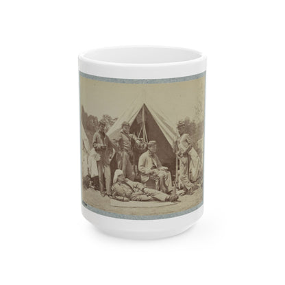 7th New York State Militia, Camp Cameron, D.C., 1861 002(2) (U.S. Civil War) White Coffee Mug