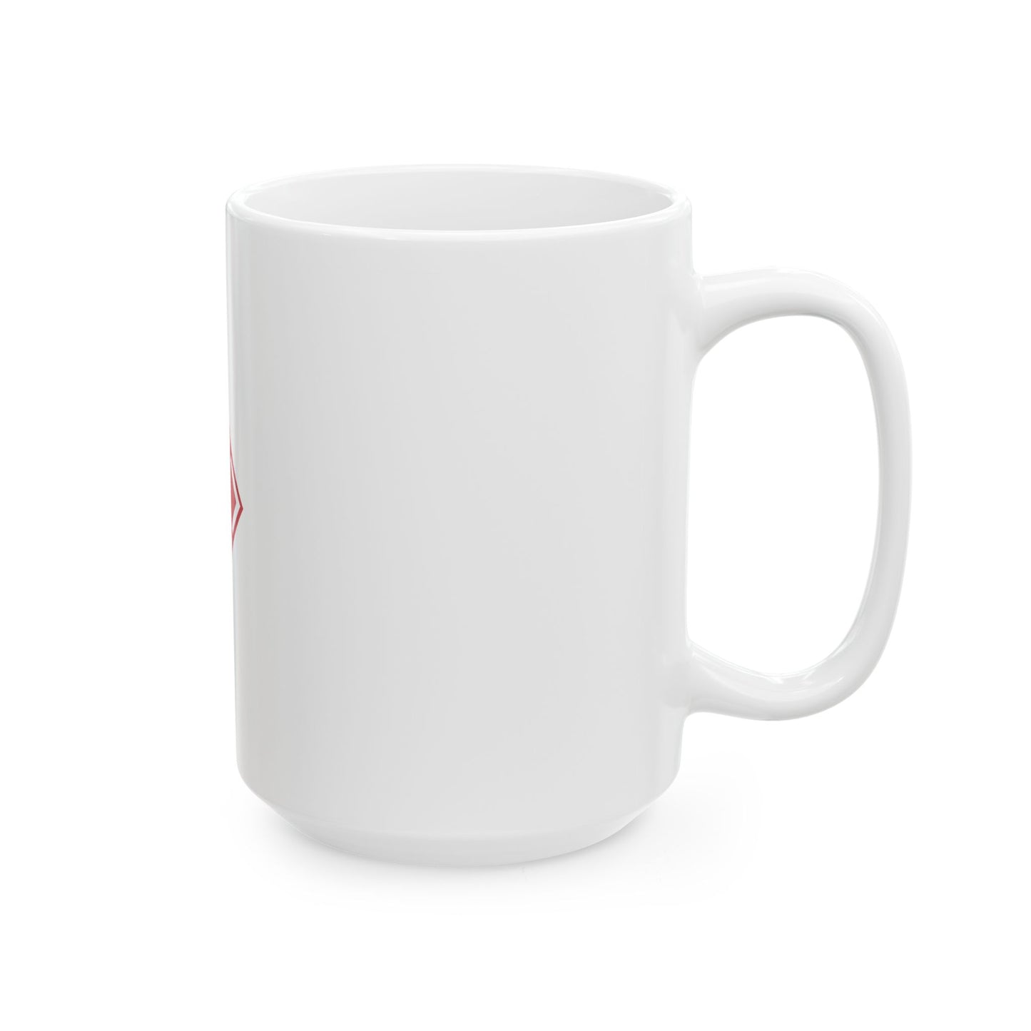 Flag of the U.S. Army 20th Engineer Brigade (United States) White Coffee Mug