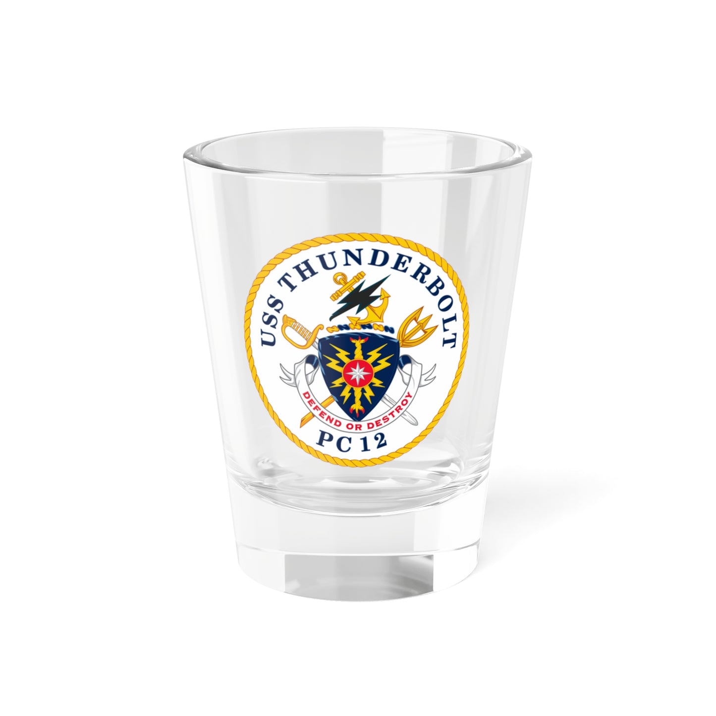 Verre à liqueur USS Thunderbolt PC 12 (US Navy) 1,5 oz