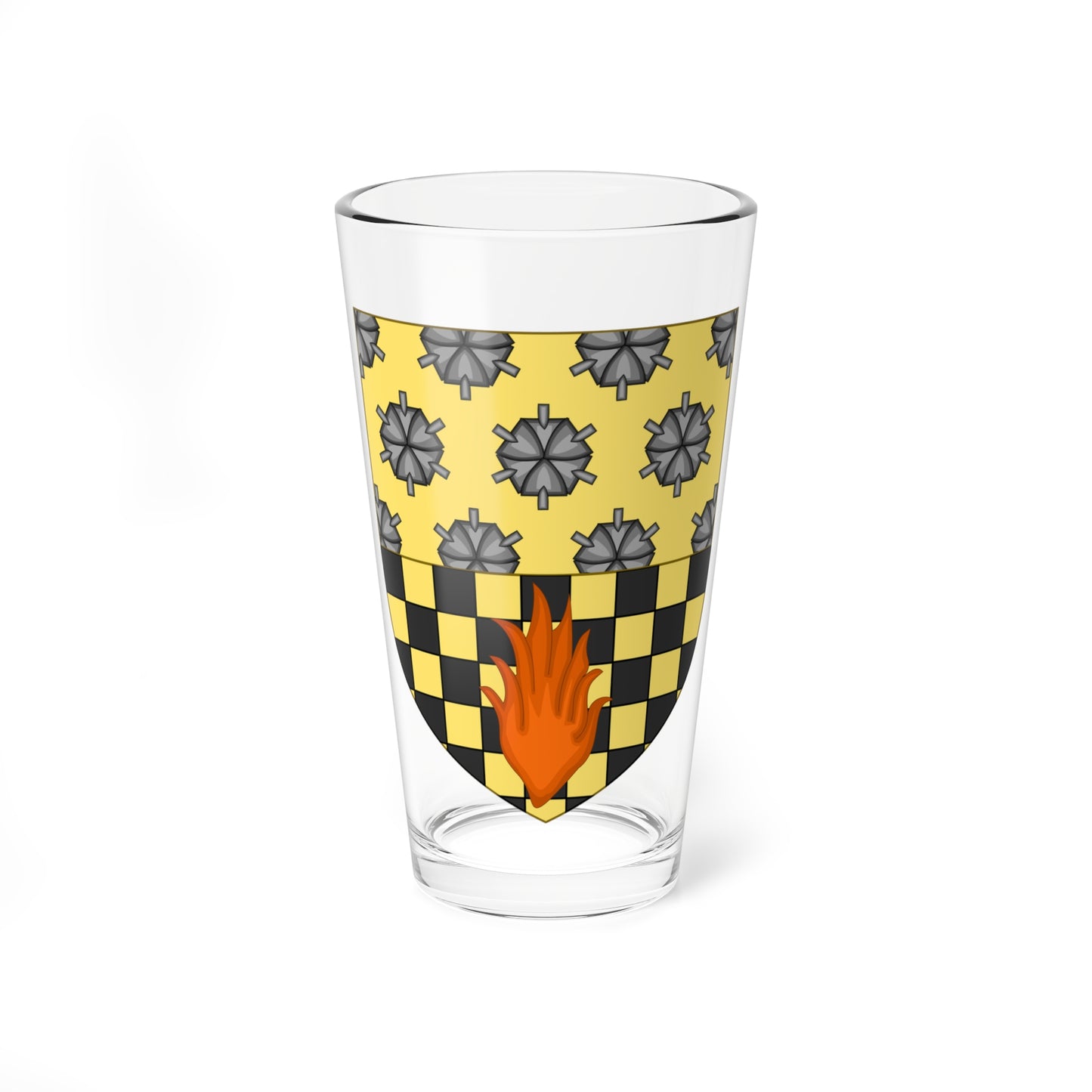 Shield of Manchester Metropolitan University (United Kingdom) (Coat of Arms) Pint Glass 16oz