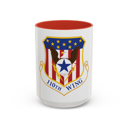 110th Wing emblem (U.S. Air Force) Accent Coffee Mug