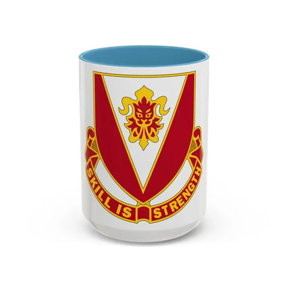 293 Engineer Battalion (U.S. Army) Accent Coffee Mug 15oz Light Blue - Go Mug Yourself