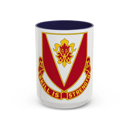 293 Engineer Battalion (U.S. Army) Accent Coffee Mug 15oz Navy - Go Mug Yourself