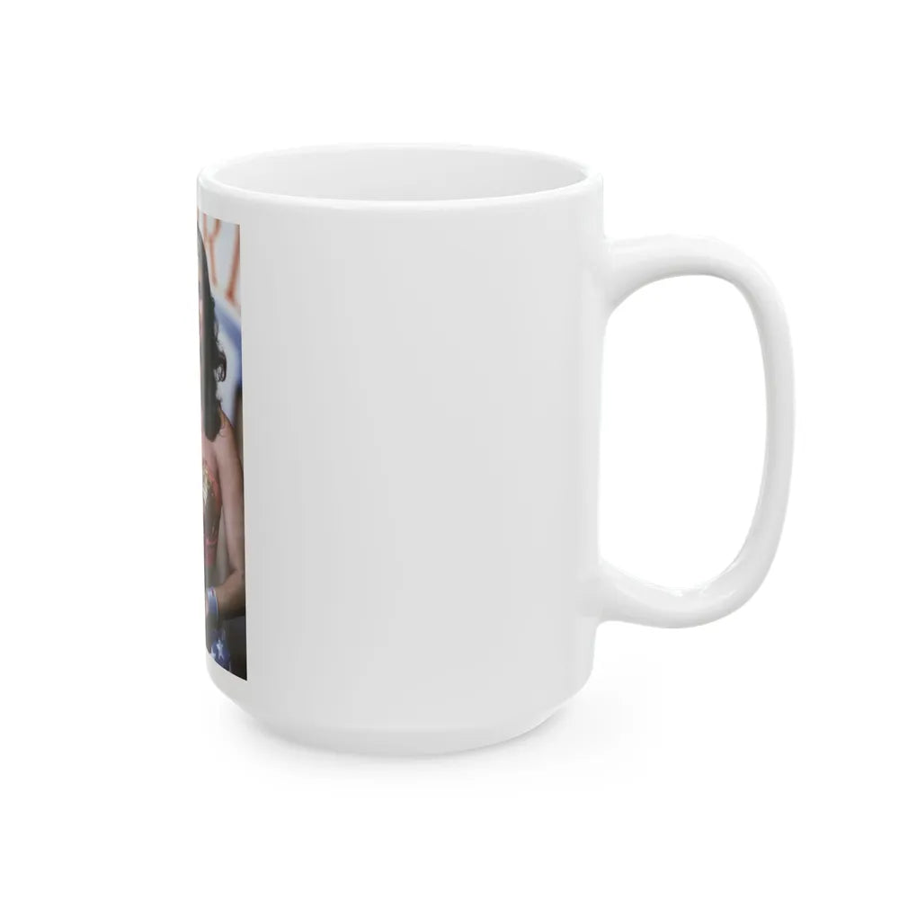 Lynda Carter #269 (Vintage Female Icon) White Coffee Mug-Go Mug Yourself