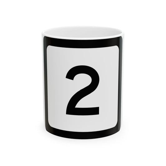 WV-2 (Virginia) (Road Sign) White Coffee Mug-11oz-Go Mug Yourself
