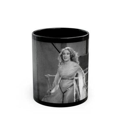 Fay Wray #25 (Vintage Female Icon) Black Coffee Mug-11oz-Go Mug Yourself