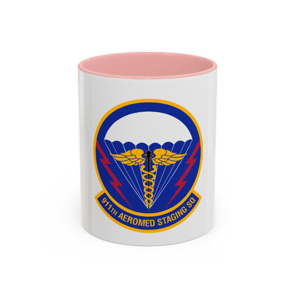 911 Aeromedical Staging Squadron AFRC (U.S. Air Force) Accent Coffee Mug