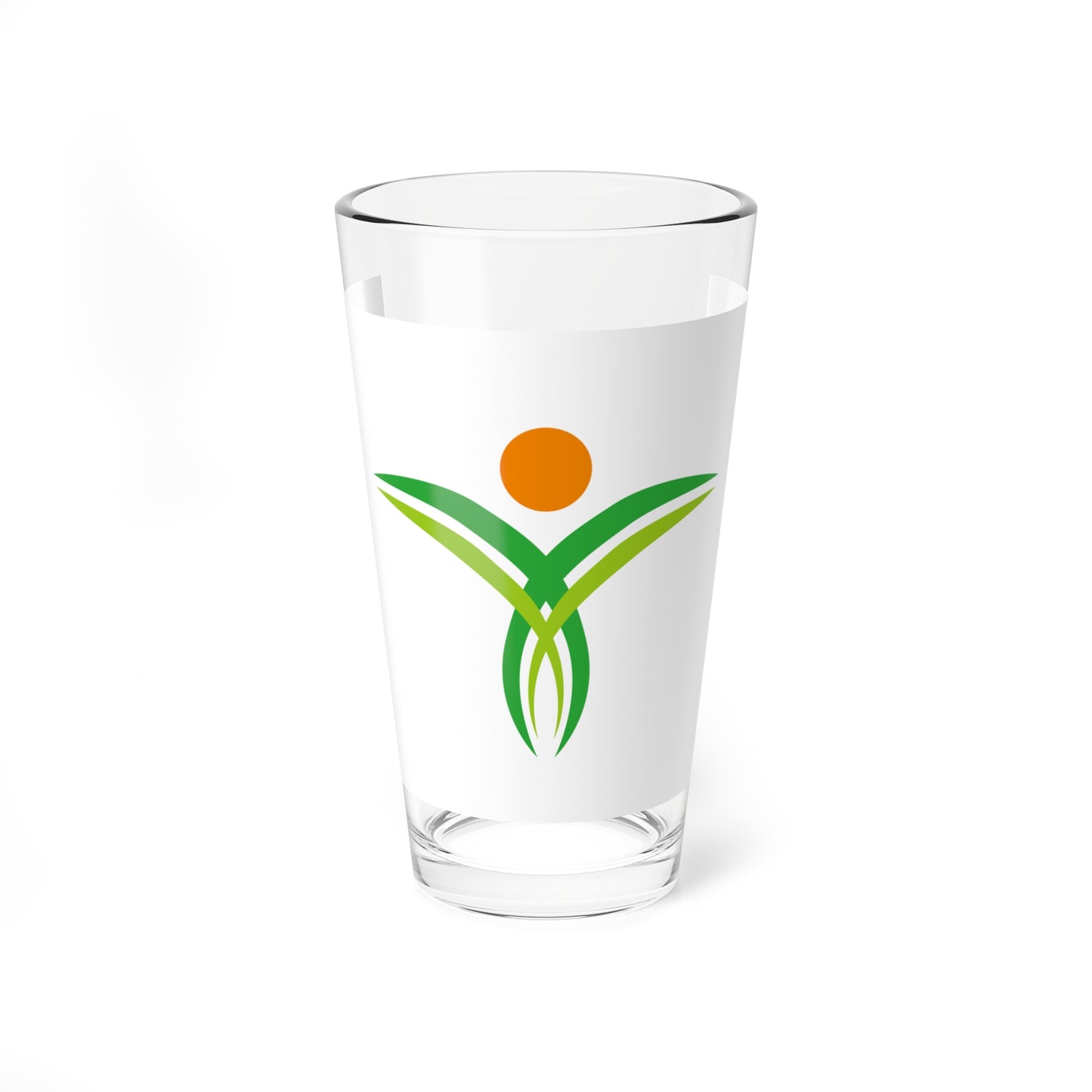 Flag of Yufu Oita no text (Japan) Pint Glass 16oz