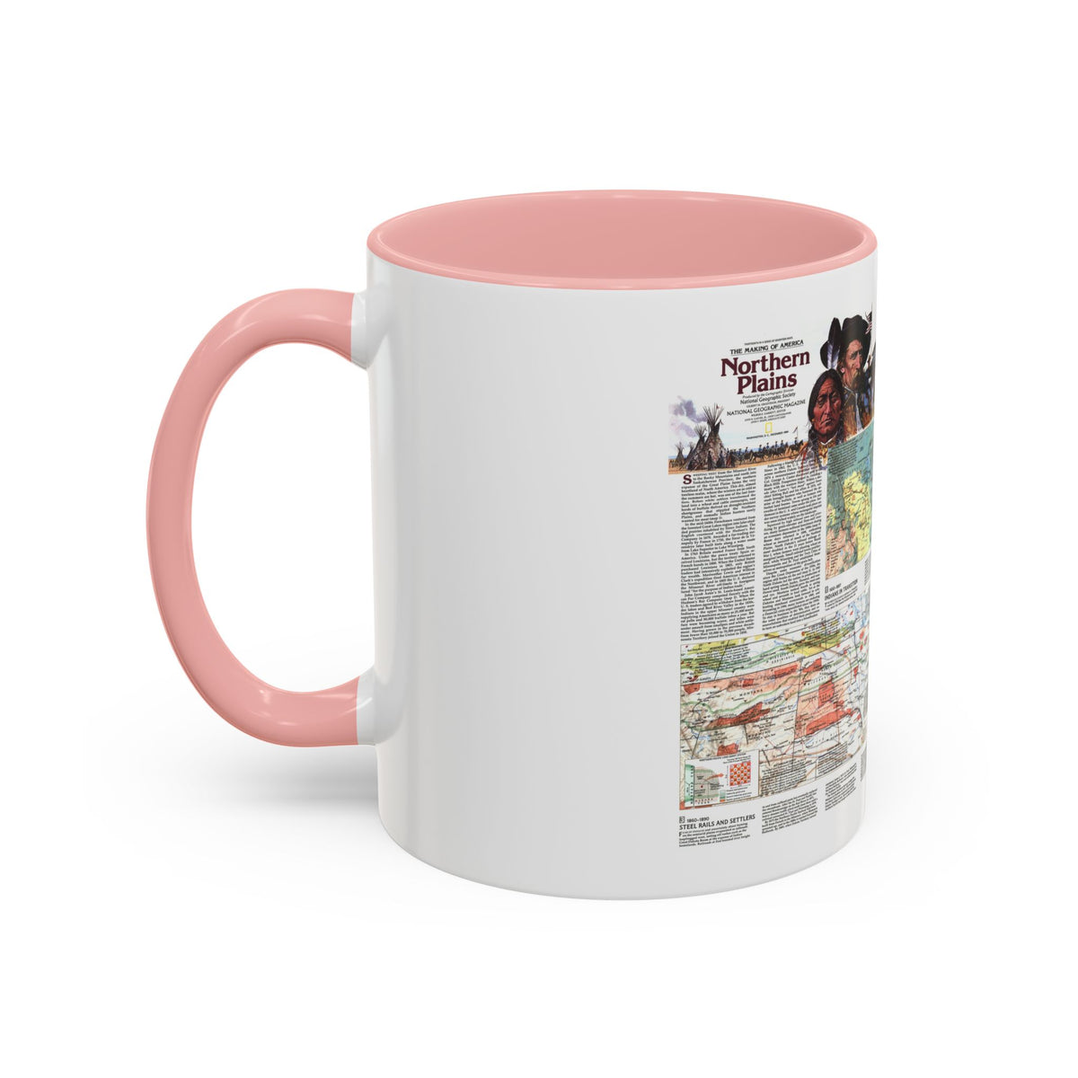 USA - Northern Plains 2 (1986) (Map) Accent Coffee Mug