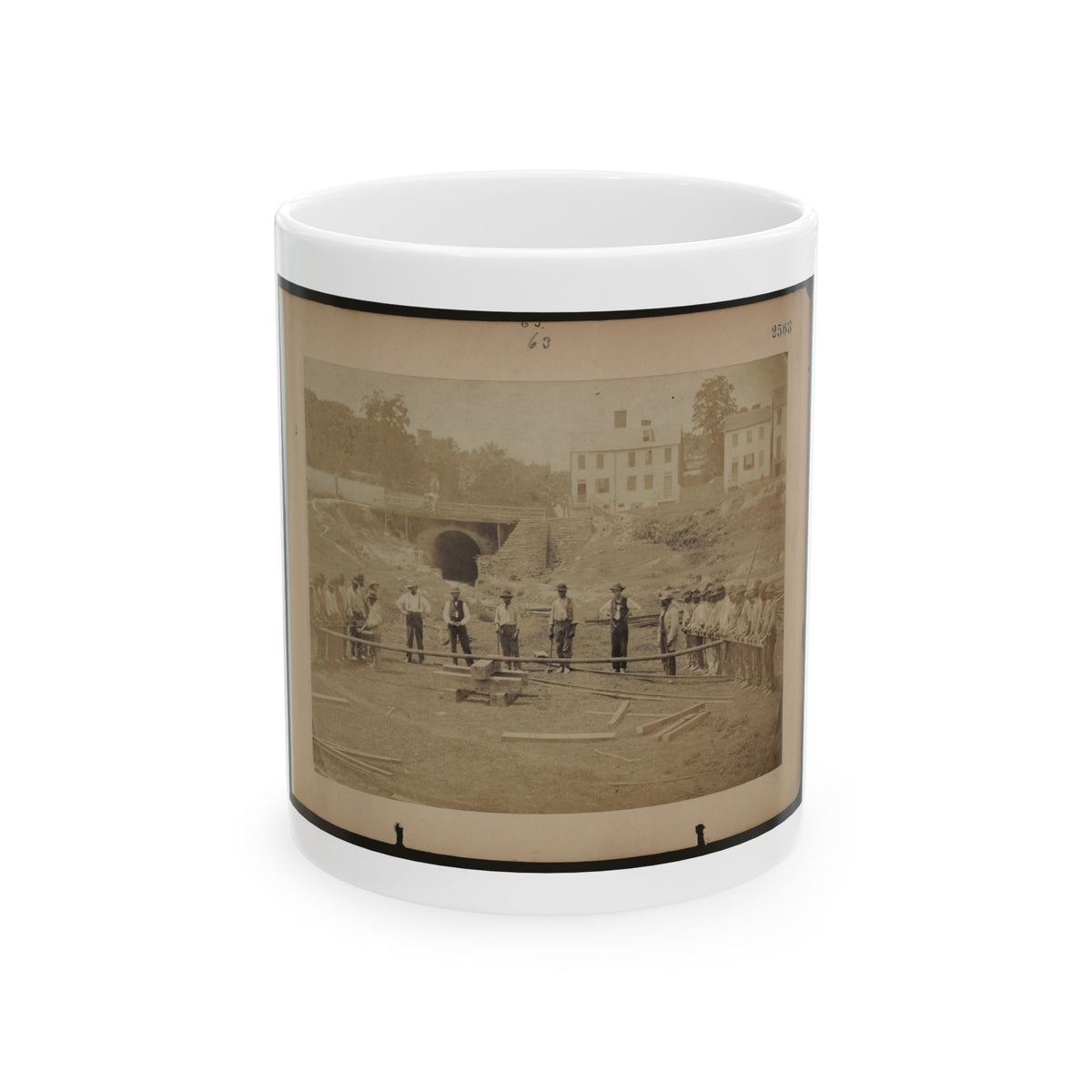 Railroad Construction Workers (U.S. Civil War) White Coffee Mug