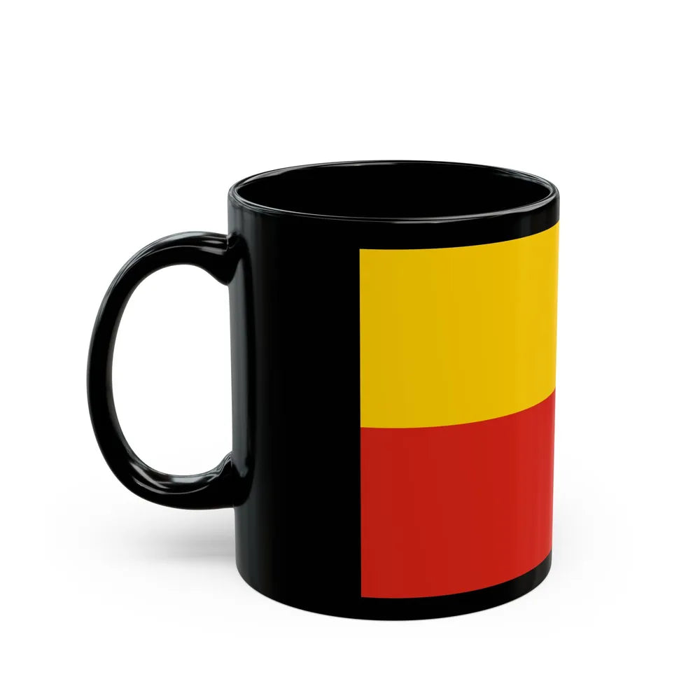 Flag of Warsaw Poland - Black Coffee Mug-Go Mug Yourself