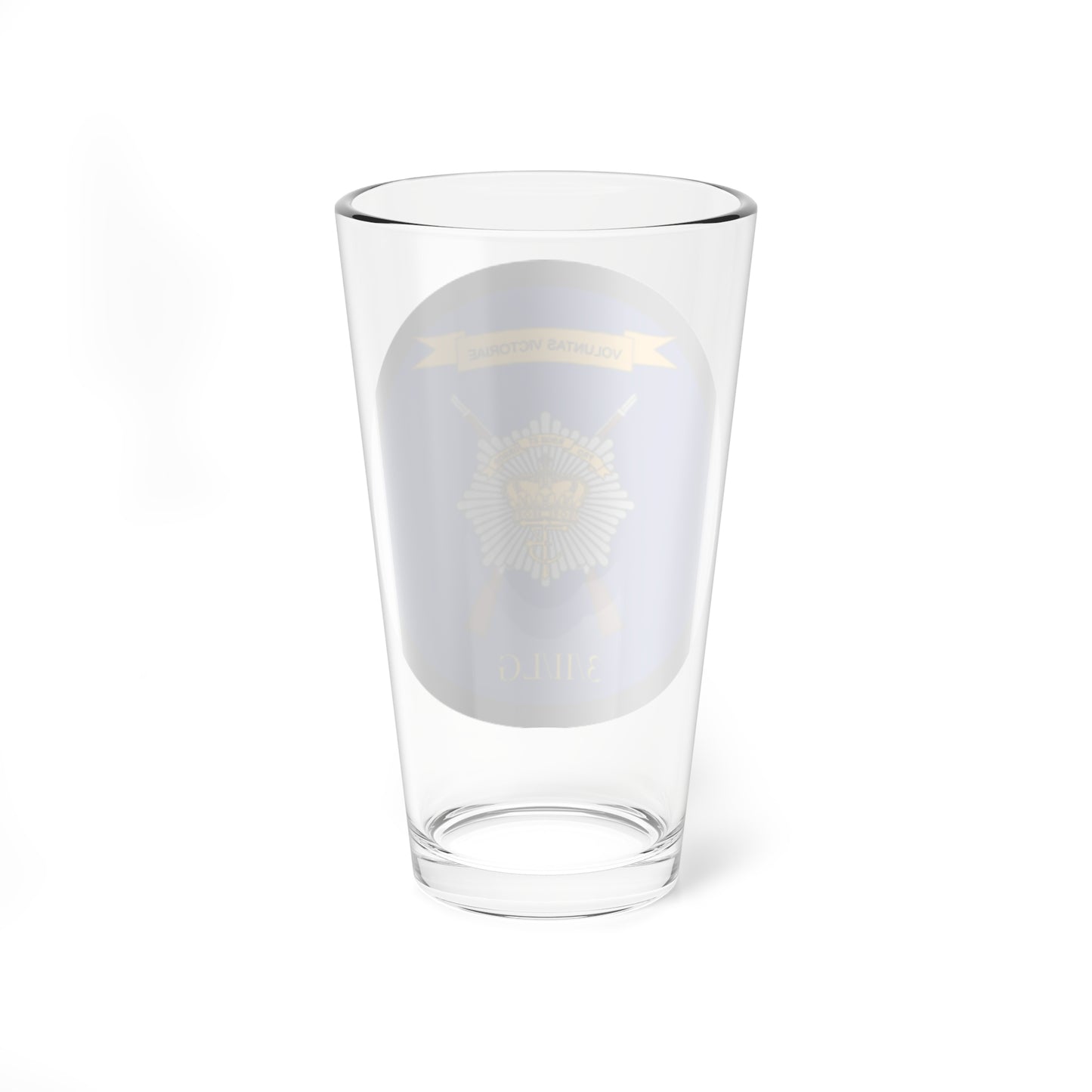 Emblem for the 3-II-LG (Denmark) (Coat of Arms) Pint Glass 16oz