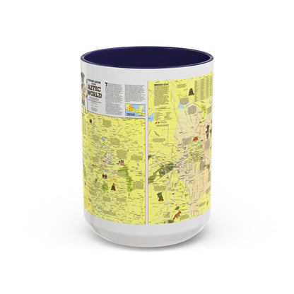 Central America - The Aztec World (1980) (Map) Accent Coffee Mug