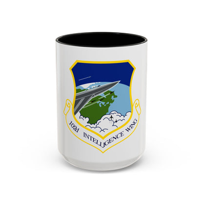 1014px 102nd Intelligence Wing emblem (U.S. Air Force) Accent Coffee Mug