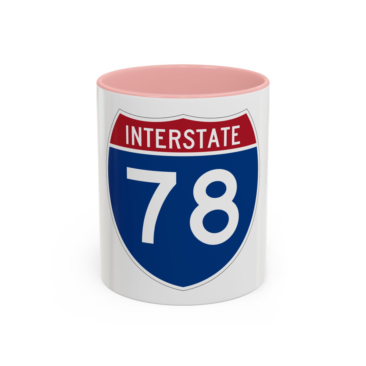 Interstate 78 (U.S. Highways) Accent Coffee Mug