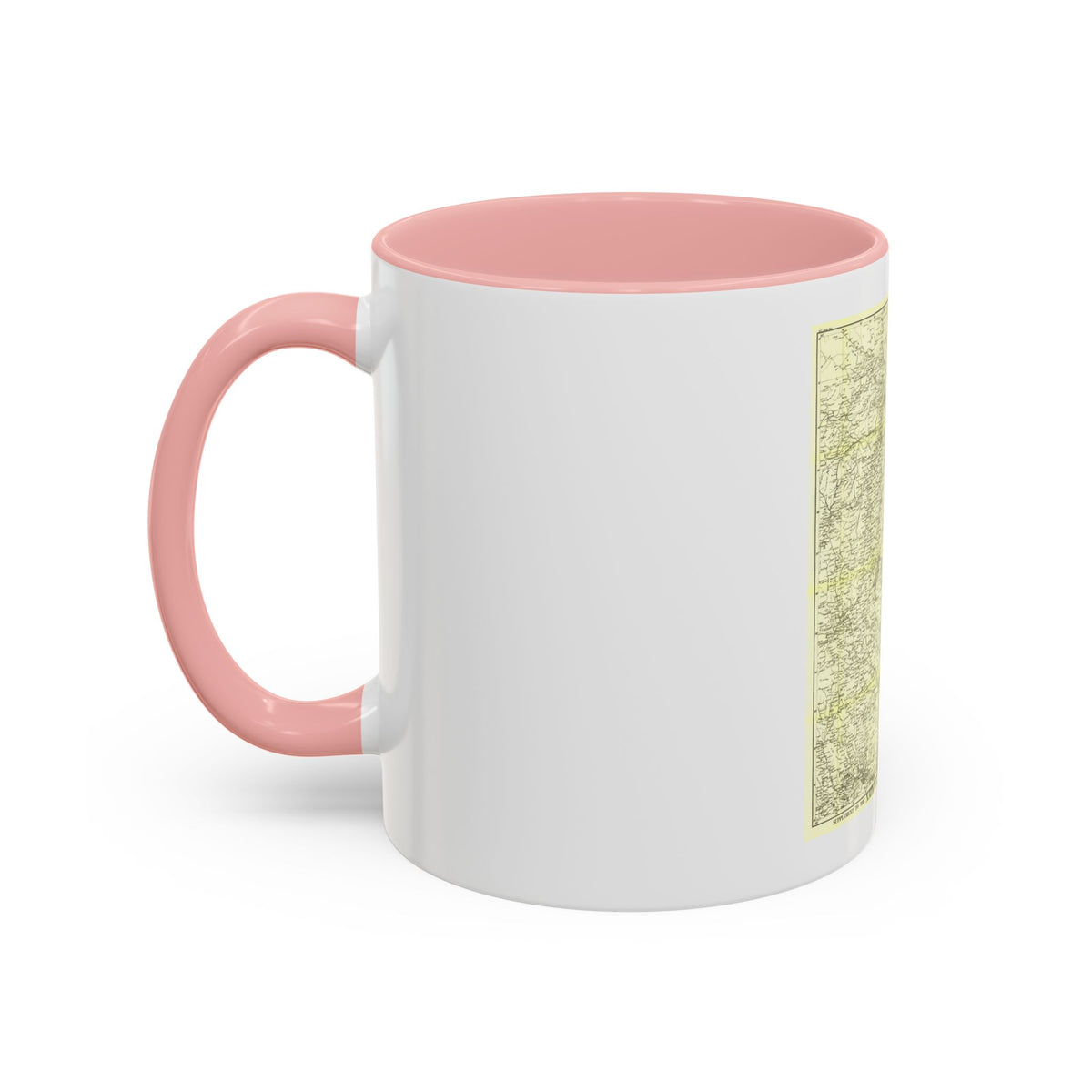 China, North Eastern (1900) (Map) Accent Coffee Mug