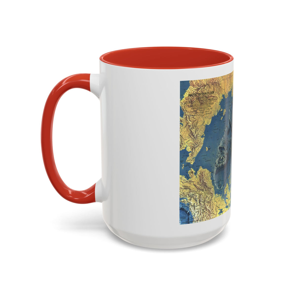 Arctic Ocean Floor (1971) (Map) Accent Coffee Mug